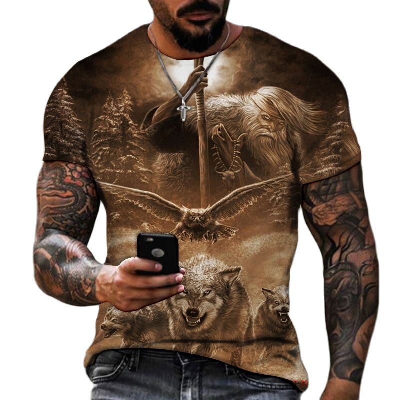 Lion Animal Beast 3D T-Shirt - product image 4