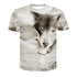 Fitspi Wolf 3D Print Cool T-shirt   animal Fashion t shirt