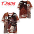 Fitspi Wholesale hot sale Original God surrounding the gameTT-shirt printed top full color Carved Qing Dada short sleeve loose half sleeve