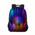 Abstract backpack schoolbag