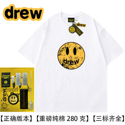 Drew Hussry Biber Distressed Smiley Face Printed T-Shirt - product image 12