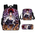 Naruto backpack schoolbags crossbody bag pencil case set