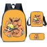 Naruto schoolbag backpack lunch box pencil cases set