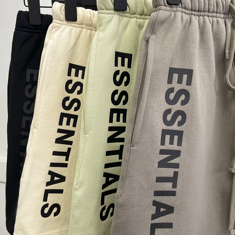 Essentials Shorts Fear Of God Drawstring Silicone Letter Cotton Short Pants - product image 3
