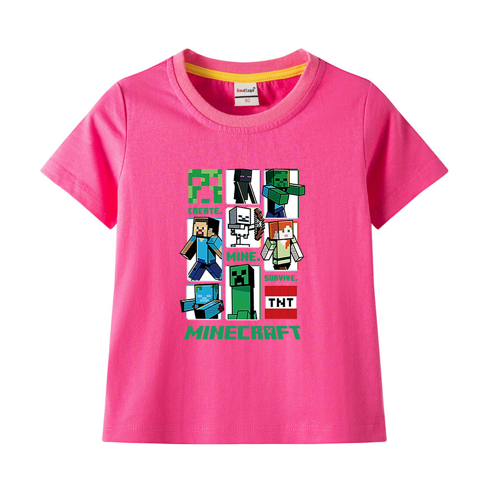 Minecraft Cotton T Shirt Kid's T-shirt