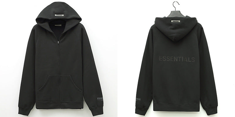 Essentials Zipper Sweater Men's Hooded  Fog Hoodie Sweatshirt Pullover