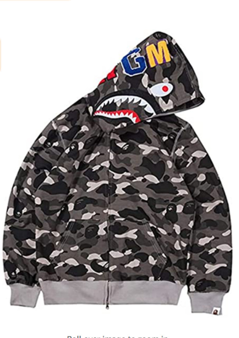 Bape Shark Ape 3d Printed Hoodie Sweatshirt Pullover