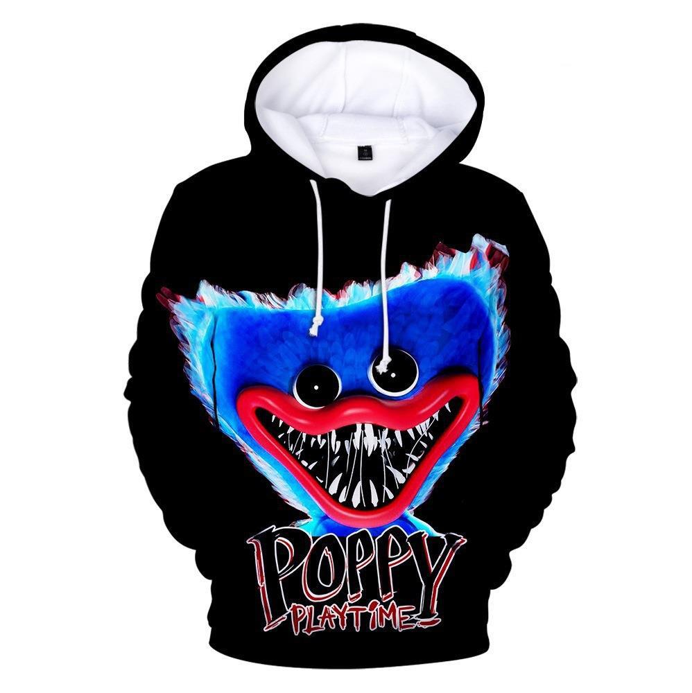 Bobby's Game Time Poppy Playtime 3d Digital Printing Casual Hooded Hoodie Pullover Sweatshirt