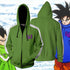 Dragon Ball Cosplay Figure Goku Vegeta Zipper Sweater Men's Hoodie Coat Sweatshirt Pullover