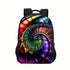 Abstract backpack schoolbag