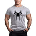 Sports Perspiration Absorbing Cotton Running Basketball Training Running Gym T-shirt Spider Print T Shirt