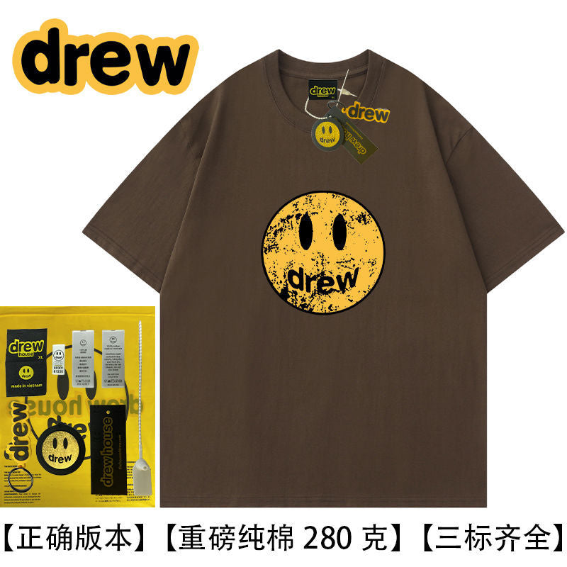 Drew Hussry Biber Distressed Smiley Face Printed T-Shirt - product image 18