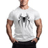 Sports Perspiration Absorbing Cotton Running Basketball Training Running Gym T-shirt Spider Print T Shirt