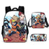 Naruto backpack schoolbags crossbody bag pencil case set