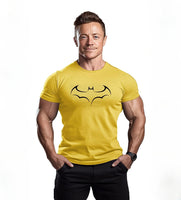 Batman Fitness Short Sleeve T-shirt Cotton Gym T Shirt
