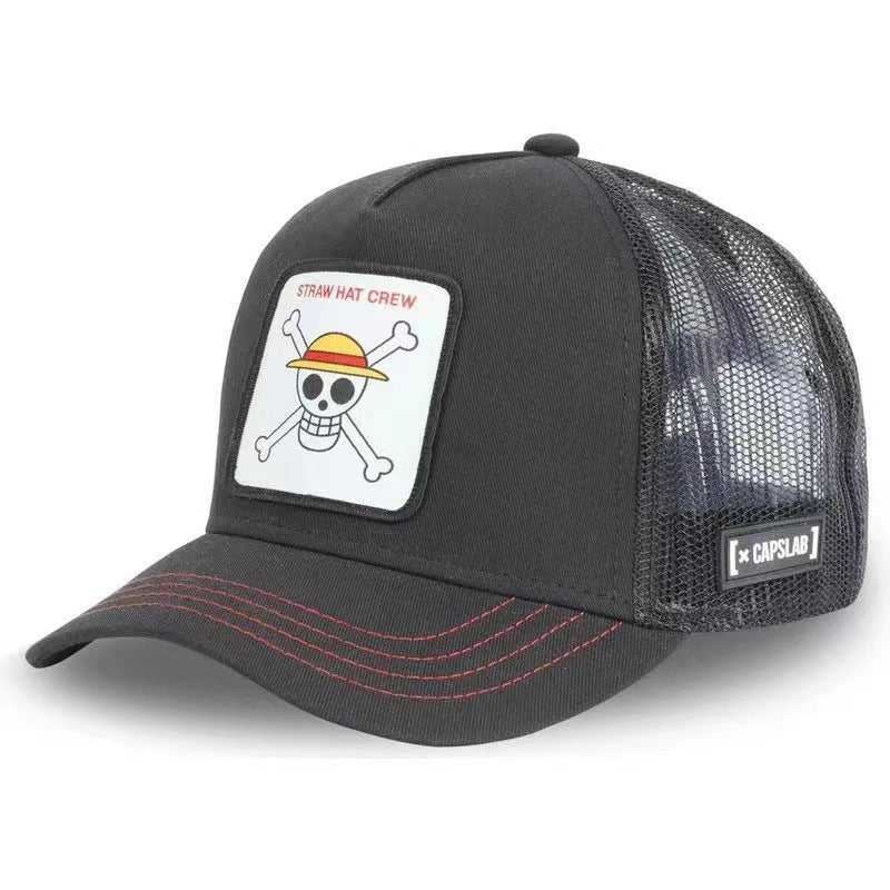 One piece Gao Fei Sauron cartoon mesh cap baseball trucker hats