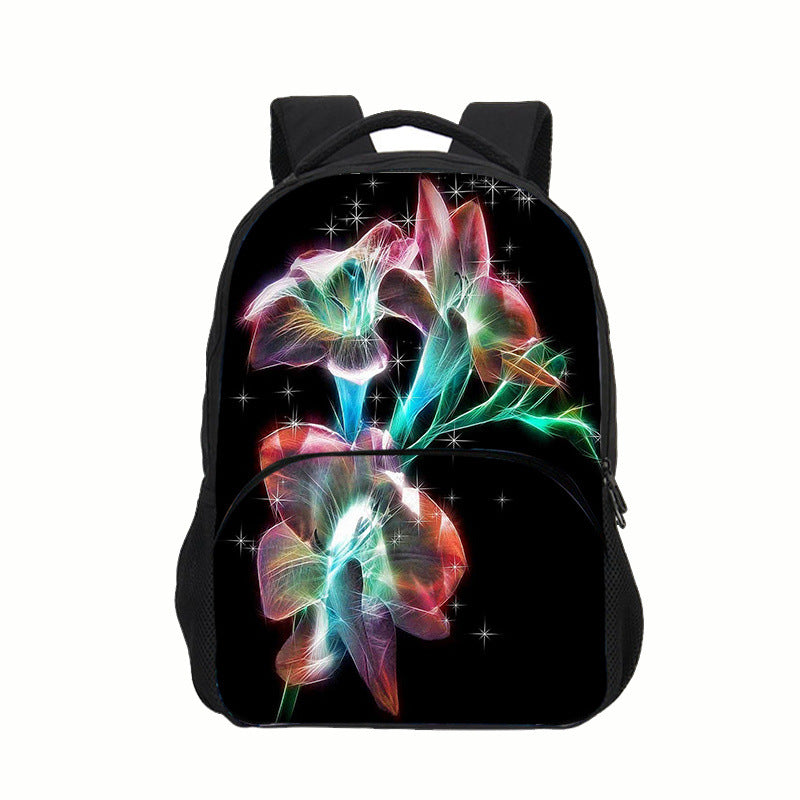 Abstract backpack schoolbag