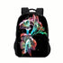 Abstract backpack schoolbag