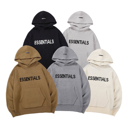 Fog Fear Of God Essentials Knitted Loose Pullover Hooded Sweater - product image 1