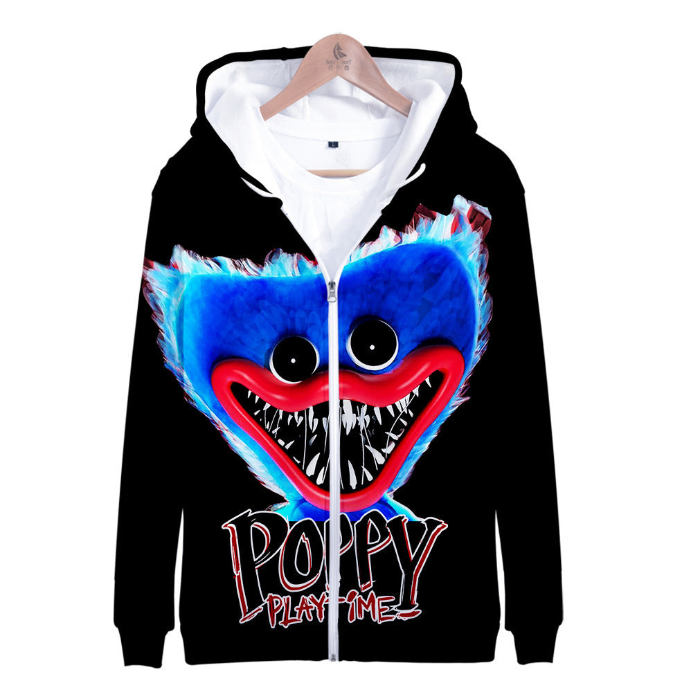 Poppy Playtime Bobby's Game Time 3d Digital Print Hoodie Zipper Pullover Sweatshirt