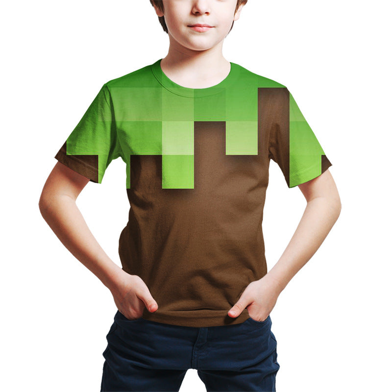 Minecraft 3d Digital Printed T Shirt Unixed T-shirt
