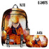 Naruto 3d backpack pencil case set