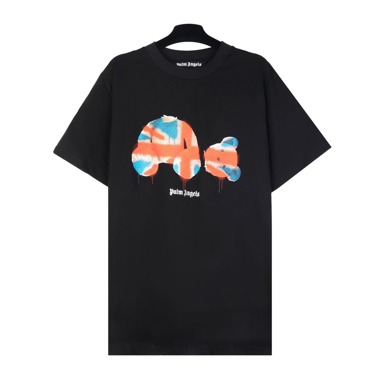 Palm Angels Broken Bear Back Letters Logo Printed T shirt
