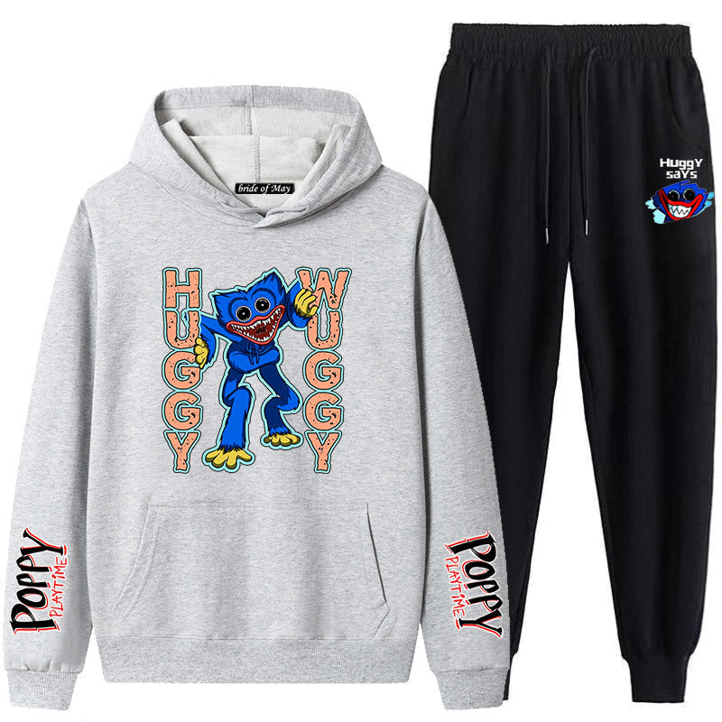 Poppy Playtime Bobby's Game Time Hoodie Brushed Hoody Sweatpants Suit Set