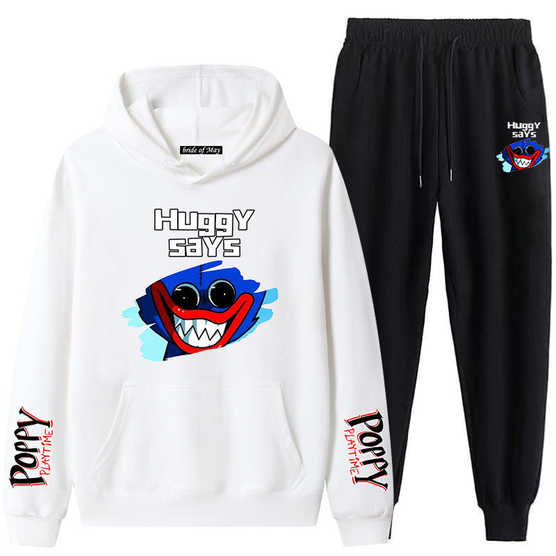 Poppy Playtime Bobby's Game Time Hoodie Brushed Hoody Sweatpants Suit Set
