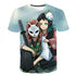 Kimetsu No Yaiba T-shirt Demon Slayer 3d Printed T Shirt