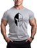 Gym Sports Running Loose Helmet Pattern Short Sleeve Casual Loose T-shirt Gym T Shirt