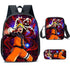 Naruto schoolbag backpack lunch box pencil cases set