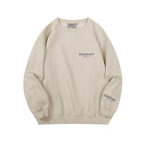 Fog Essentials Double Line Chest Small Letter Crew Neck Sweater Sweatshirt