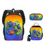 Rainbow Friends Schoolbag  backpack lunch box pencil cases set