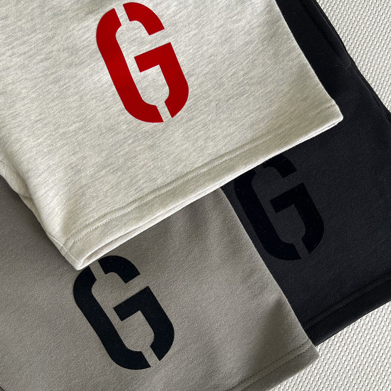 Fear Of God Season 7 Flocked Printed Shorts Unissex Short Pants