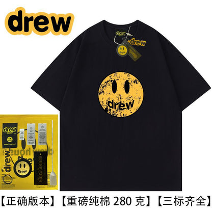Drew Hussry Biber Distressed Smiley Face Printed T-Shirt - product image 9