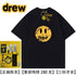 Drew Hussry Biber Distressed Smiley Face Printed T-shirt