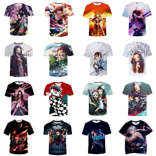 Kimetsu No Yaiba T-shirt Demon Slayer 3d T Shirt