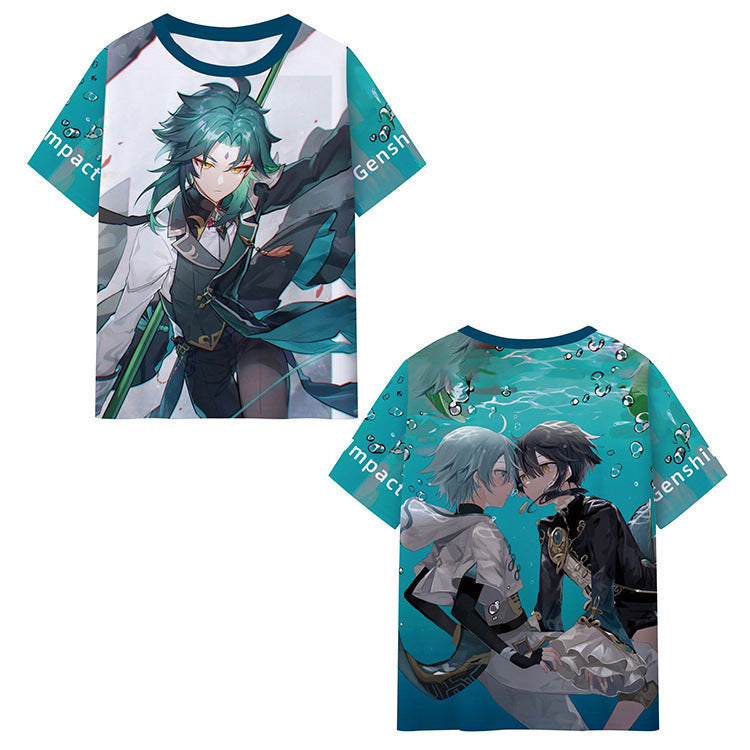 Genshin impact Unisex T Shirt 3d Printed T-shirt
