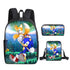 Sonic Schoolbag backpack lunch box pencil cases set