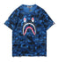 Bape Shark Head 3d Digital Printing T Shirt