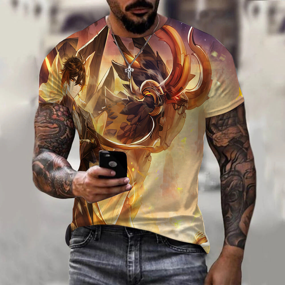 Genshin Impact Unisex T Shirt 3d Printed T-shirt