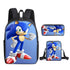 Sonic Schoolbag backpack lunch box pencil cases set