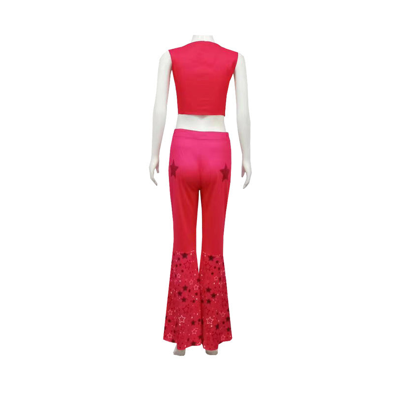 Barbie Cosplay Clothing Halloween Stage Performance Wear Cosplay Live Film Television Tight Pants Set