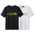 Amiri Letter Print Casual Hip Hop T Shirt