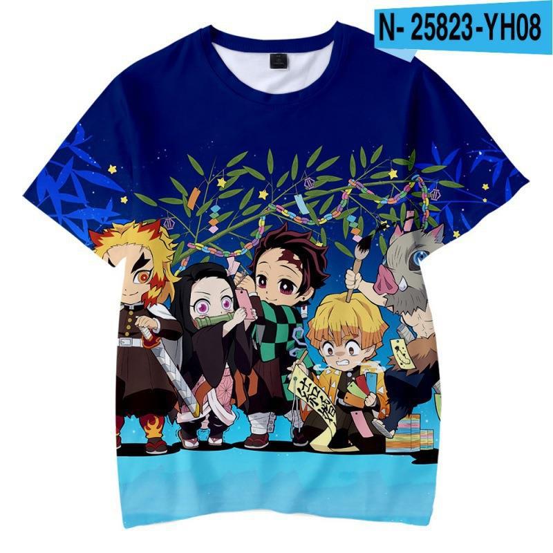 Kimetsu No Yaiba T Shirt Demon Slayer 3d Printed T-shirt