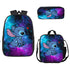 Stitch backpack schoolbag Anime lunch bag 3D Pencil case set