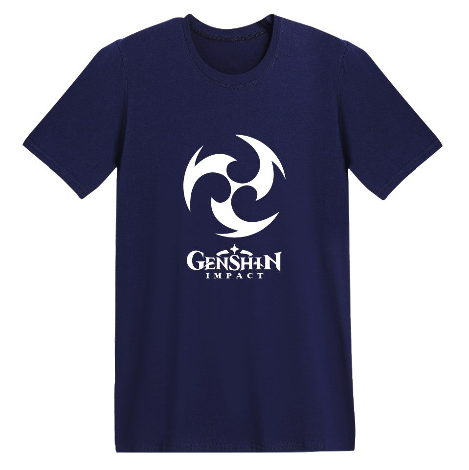 Genshin Impact Cotton Printed T Shirt Unisex T-shirt