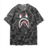 Bape Shark Head 3d Digital Printing T Shirt