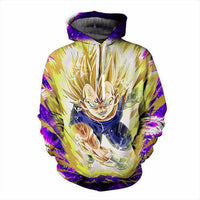 Dragon Ball Saiyan Cartoon  3d Printed Novelty Hoodie Sweatshirt Pullover